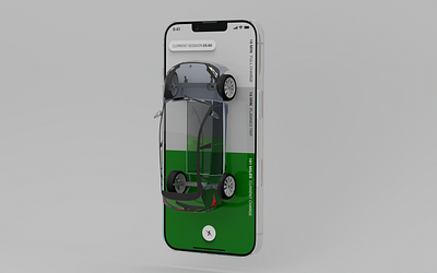 EV Car charging style frames 3d app design c4d product design ui