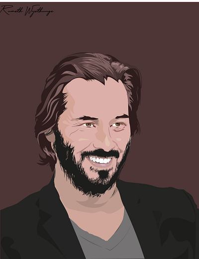 Keanu Reeves vector graphic design graphic design illustration vector vector art