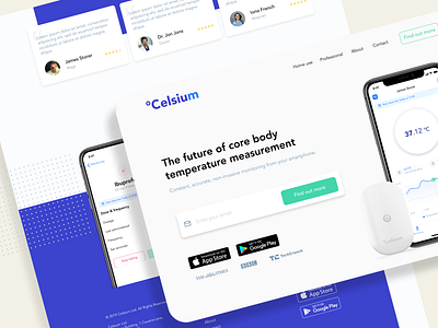 Celsium website design design system landing page web design