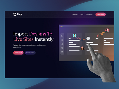 Fiwy - Website UI/UX Design branding brandvoice colorsystem dark designweb development download free illustration logo minimal neon product softglow trend ui uiux website websitedesign wordpress