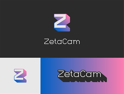 ZETACAM - Logotipeapp brand branding design digital font gaming gradient identity logo logotype mark minimal type ui ux vector zeta