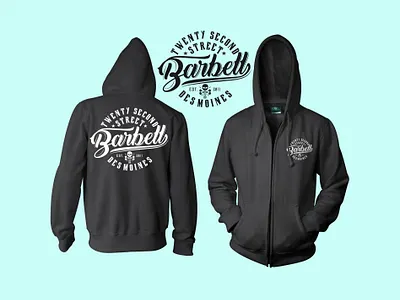 Barbell - Clothing branding design graphic design illustration typography