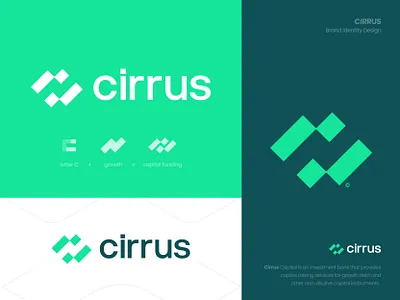 Cirrus - Approved Logo Design bank brand brand identity branding card cirrus currency finance fintech icon identity logo logo design logomark mark modern money pay simple typography