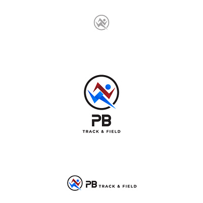 TRACK & FIELD design graphic design illustration logo vector