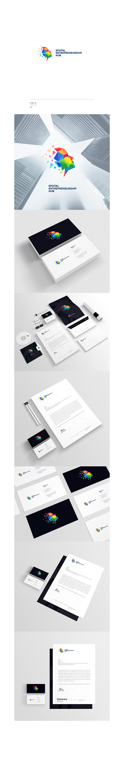 DIGITAL ENTREPRENEURSHIP HUB branding design graphic design illustration logo vector