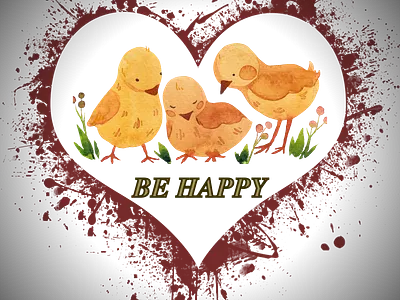 Don't worry, be happy design made by me. branding design logo