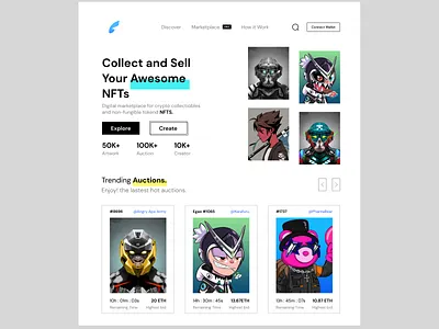 NFTs landing page art landing page blockchain crypto landing page cryptocurrency ethereum landing landing page nftart nfts nfts home page nfts landing page page