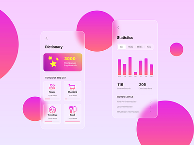 Glassmorphism ui