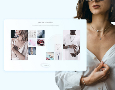 GEM JEWELRY - jewelry e-store blog design e commerce e store light minimal shop site uiux web