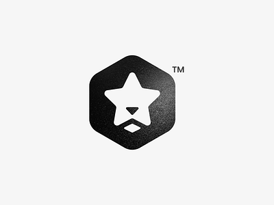 Starlion animal blockchain branding clever creative design lion logo minimal modern negativespace nft simple star start