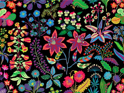 Pattern inspired by Josef Frank decor design designer fantasy interior textile josef frank pattern poster textile wallpapier