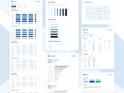 Design System - Components brand colors brand guidelines brand identity buttons clean color scheme design system design system sheet figma grid system icons inputs organisms spacing style guide typography system ui components ui design ui style guide ux design