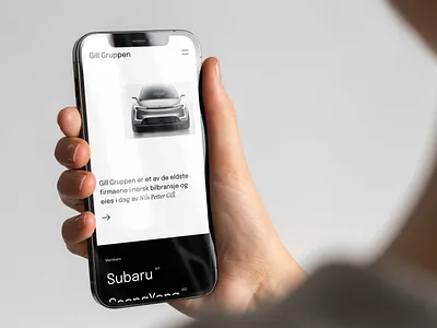 Website for Gill Gruppen car group