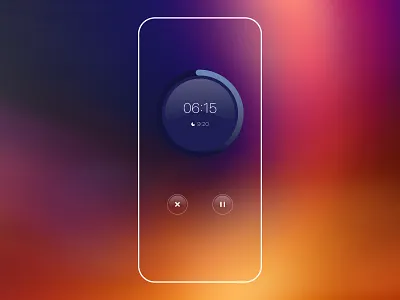 Timer | Sleep App | Countdown Timer alarm app design clean clock focus app minimal mobile app picker relax set time task time timer app timer ui trend2022 ui ux