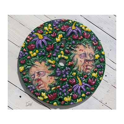 Wildflowers 1 acrylic art artist blood face faces floral flowers illustration paint painting wildflowers