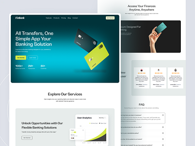 Finance Banking Website Design card payment design finance finance control fintech website payment payment fintech payment gateway saas saas website ui web webdesign website