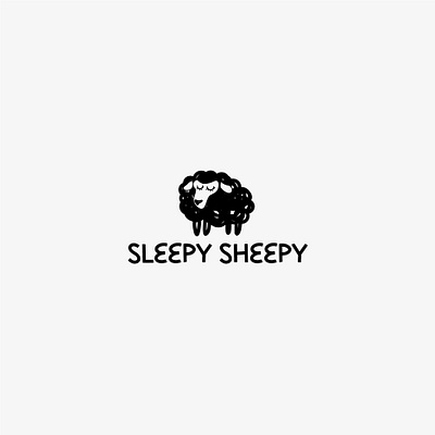 sleepy sheepy animal artistic cute design graphic design illustration logo minimal sheep sleep vector