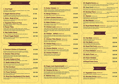 Royal_Menu_Design branding chillibrand classicmenu elegantdesign finediningmenu goldandblacktheme graphicdesign luxurymenu menudesign premiumdesign redchilli redchillivibes restaurantbranding royalmenudesign