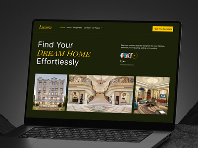 Luxora –A Real Estate Website Design | Orbix Studio animation apartment booking design graphic design home home page landing page luxury motion graphics orbix studio property real estate sell ui user interface ux web web design website