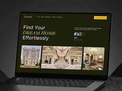 Luxora - Real Estate Website Design animation apartment booking design graphic design landing page landing page design luxury motion graphics orbix studio product design property real estate real estate website design ui ux web web design website website design