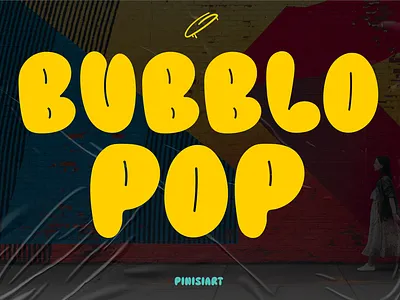 BUBBLO POP branding bubble cartoon children display font font game gaming kids movie poster youtube