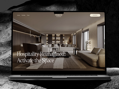 Luxury Hospitality Website design elegantui figma highenddesign interactive interface minimalistdesign ui uiux visualdesign webdesign websitedesign