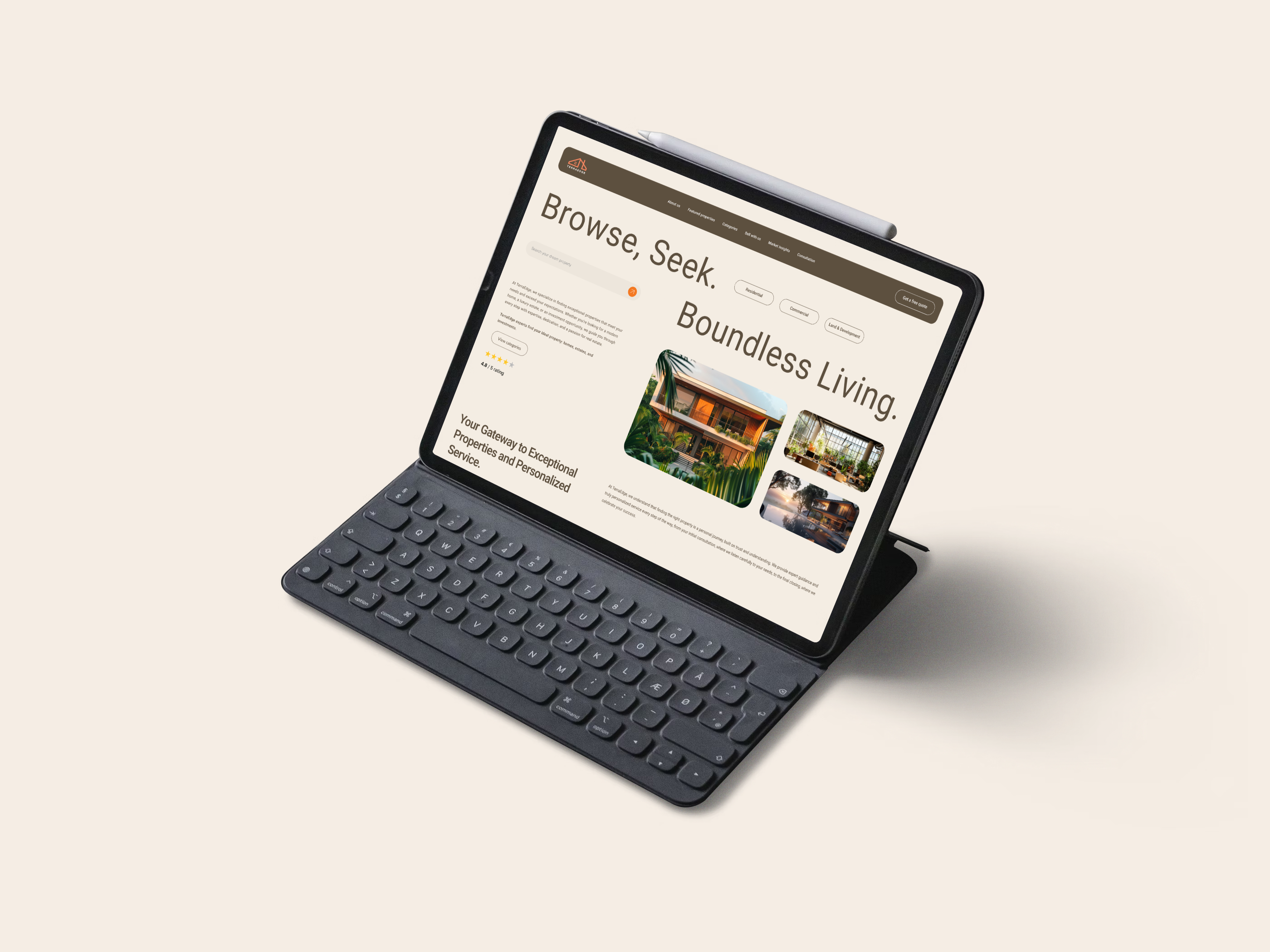 Terraegde-Pioneering Real Estate Solutions adobecreativesuite figma realestate realestatelandingpage realestatewebsite websitedesign