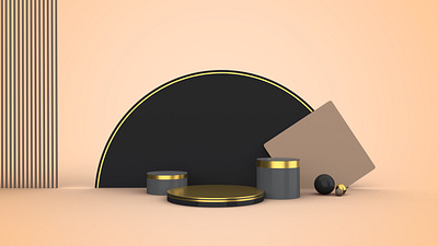 3d rendering abstract geometric background product display stage 3d 3d base abstract podium product display product presentation stage