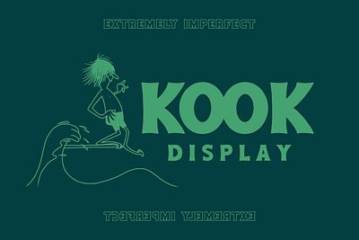 Kook Display Font font hand drawn kook ocean pnw surf surfing typeface vector