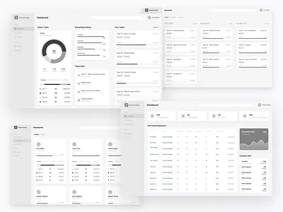 SaaS UX - Onboarding clean design product saas ux wireframe