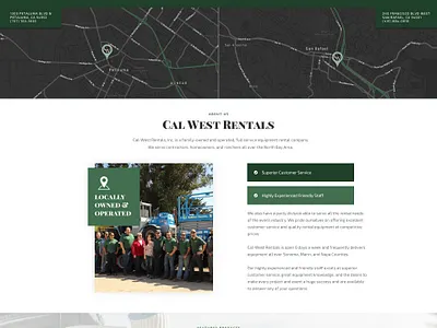 CalWest Rentals Homepage Design branding design homepage illustration landing page layout logo ui ux website