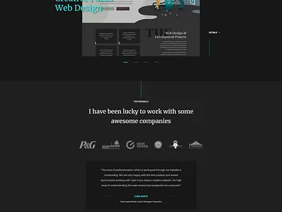 Calin Cohan Portfolio Website branding design homepage illustration landing page layout logo ui ux website