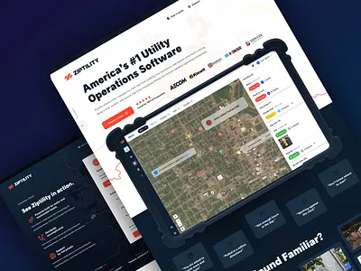 Ziptility.com launched with a Bang! Love construction SaaS construction dirty industry ipad ipad case saas tool ui ux ui ux design webflow website