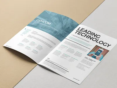 GENCOM - Corporate Brochure branding brochure design design graphic design logo typography