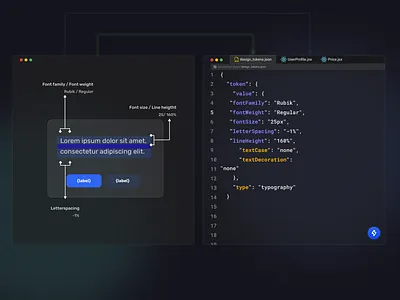 Design tokens ✨ code editor design system design tokens