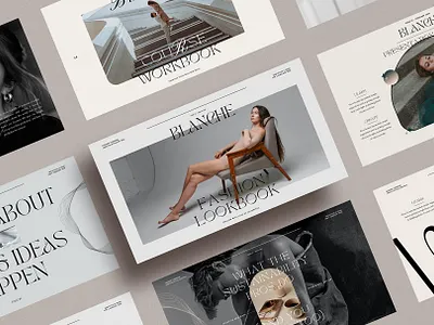 Blanche Canva Presentation Creator canva canva template creative creative market elegant presentation presentation template products