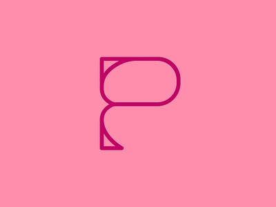 36 Days of Type 2022: P 36 days of type color custom type design font design letters outline p type type design typography vector