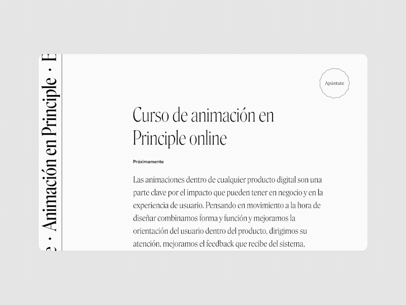 Landing animation daily ui design minimal principle