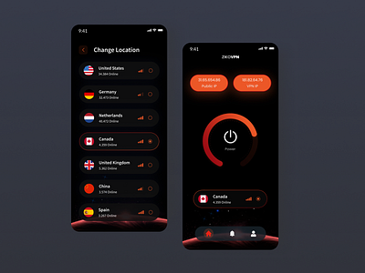 Ziko VPN Mobile App app minimal mobile ui