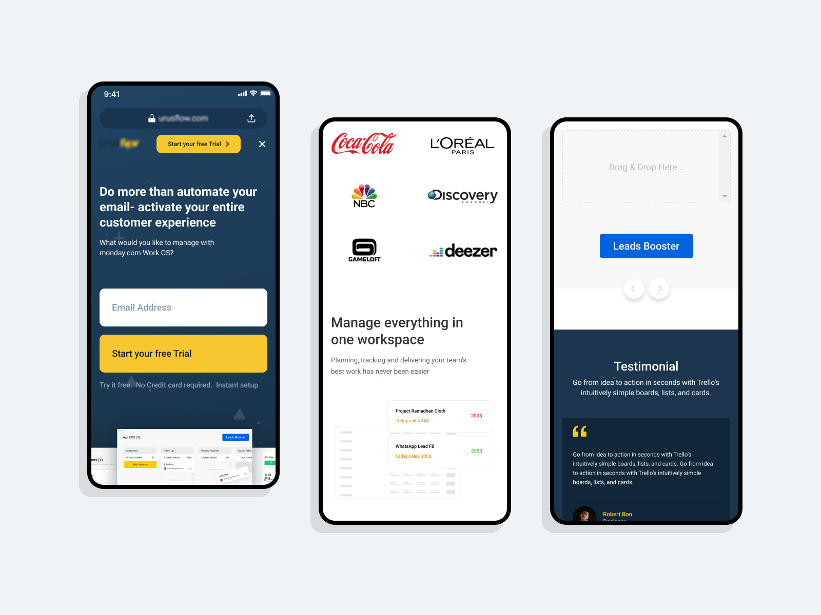 Saas Landing Page client contact us hero integrates integrations mesh gradient saas saas landing page task management testimoni trending web ui design web web design web page website