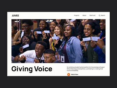 Juvee Productions Page Intro — RDSN 001 animation header hero interaction loading minimalist motion graphics ui ux web web design