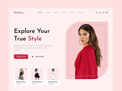 Fashion Landing Page apparel clothing clothing brand clothing company clothing line ecommerce fashion fashionblogger homepage landing page mockup online shop outfits photography style ui ux web design webdesign website