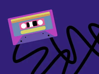 '90s | Mixtape branding concept design editorial illustration logo ui vector