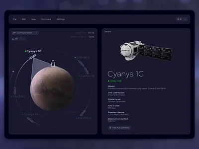 Satellite Dashboard darkmode dashboard illustrator photoshop typography ui ux