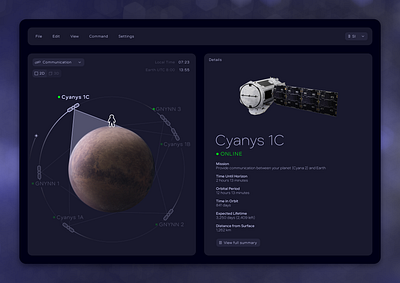 Satellite Dashboard darkmode dashboard illustrator photoshop typography ui ux