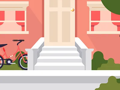 House exterior animation character characters design dribbble illustration minimal