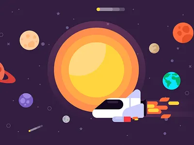 Planets character characters design dribbble illustration minimal planets