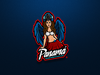 PANAMÁ bird brand branding design esports game gaming girl illustration logo logo inspiration mascot design mascot logo panamá vector woman