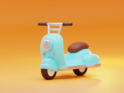 Scooter 3dcg bike blender blender3d blenderrender scooter vehicle