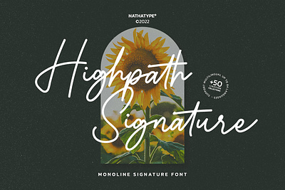 Highpath Signature - Signature Font branding design font fonts logo logo type typography ui